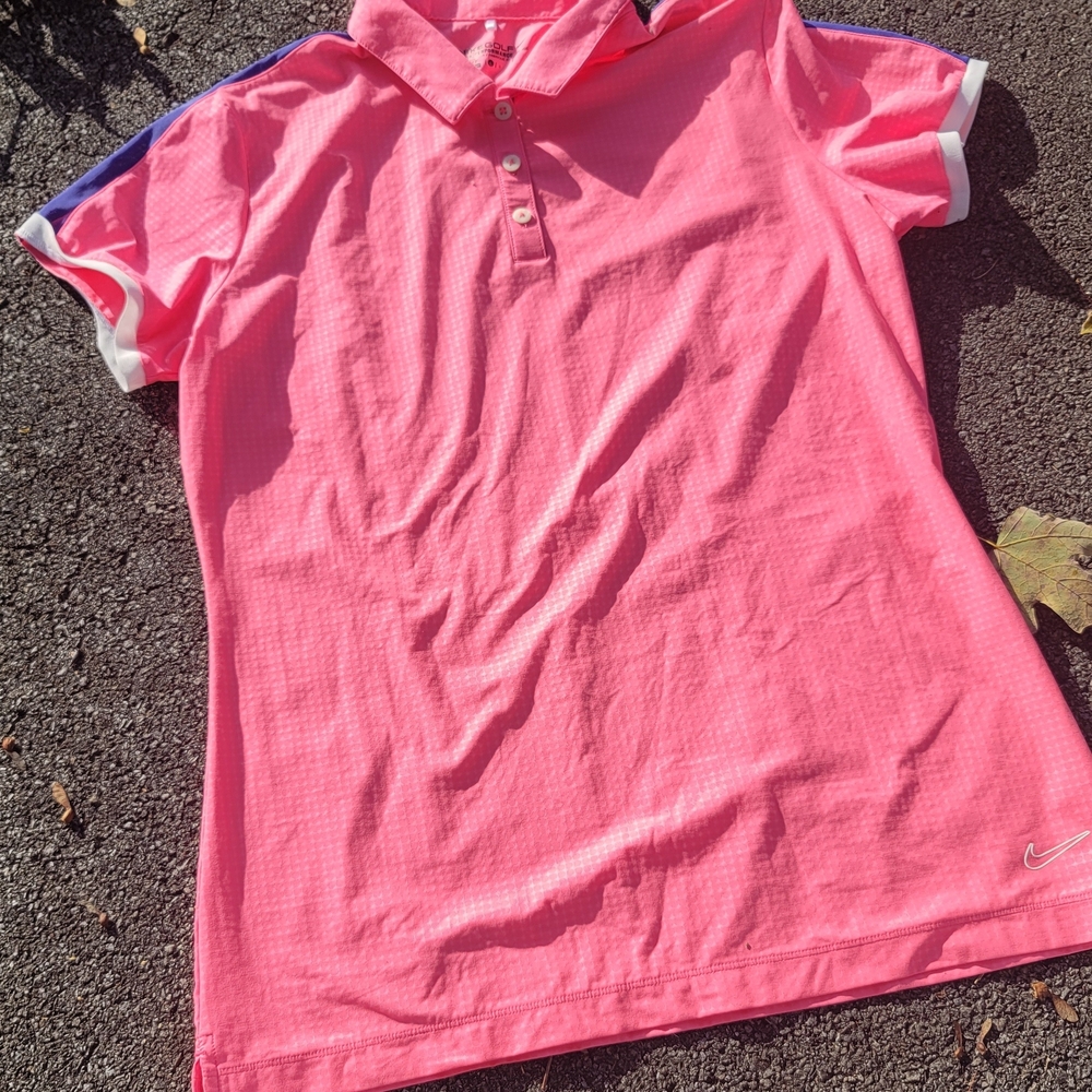 Nike Women's Pink Tour Performance Polo Shirt